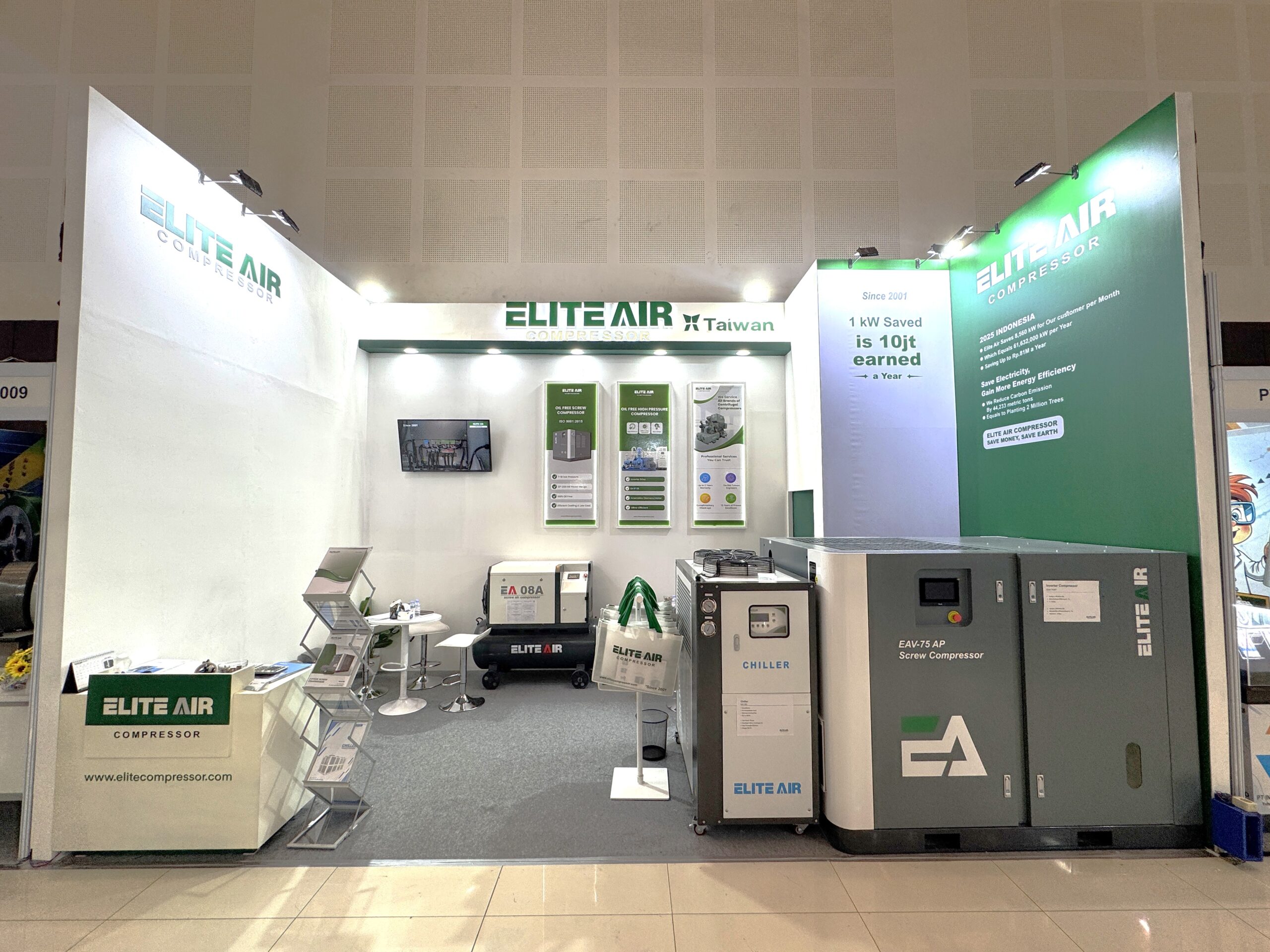 Elite Air Receives Fresh Look Booth Design Award at ALLPack Surabaya 2026